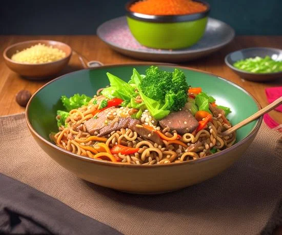 Buckwheat Noodle Yakisoba Recipe