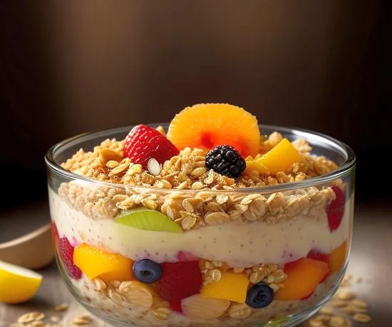 Fruit Salad with Oatmeal