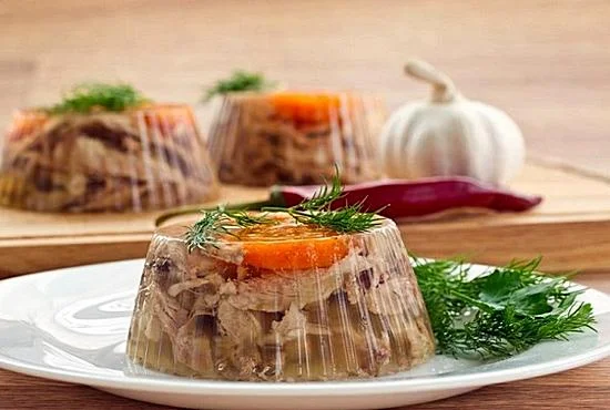 Pork and Chicken Aspic