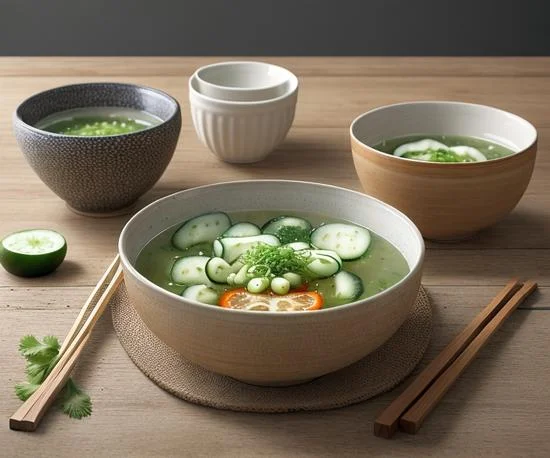 Korean Cold Cucumber Soup (Oi Naengguk)